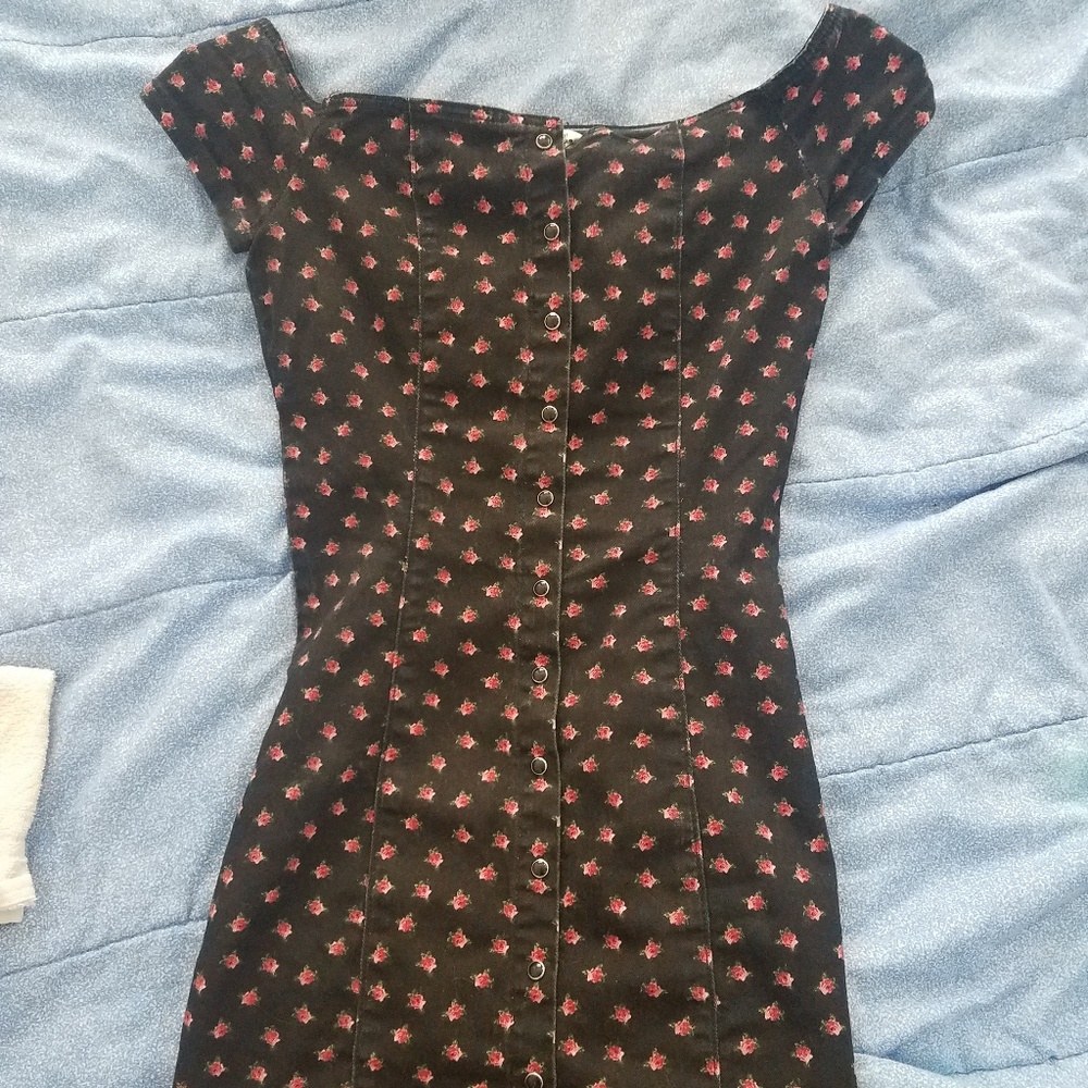 Denim Rose 🌹Snap On F21 Dress